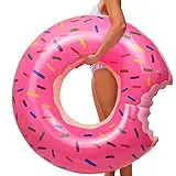 YIJIAOYUN Schwimmring Erwachsene, Schwimmring Donut Aufblasbarer Schwimmring 120 cm Großes Sommer Wasser Spielzeuge Strandspielzeug Schwimm Ring Schwimmsessel Schwimmreifen Erwachsene