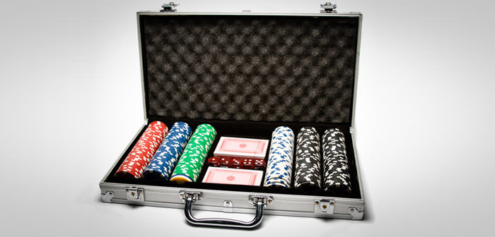 Pokerkoffer am Pokerabend