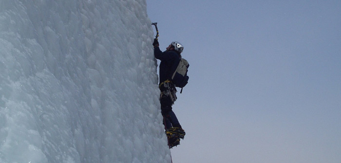 Extremsportart Ice Climbing