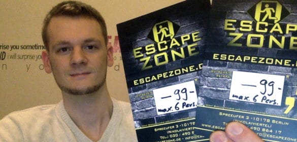 Gewinne 1 von 2 Tickets für die Escape Zone in Berlin im Wert von je 99 Euro - Das lebegeil Weihnachtsgewinnspiel 5
