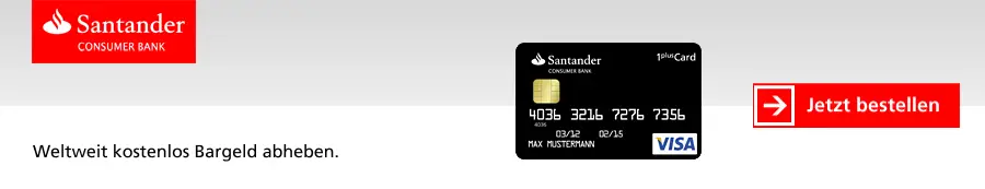 1plus Visa Card Santander