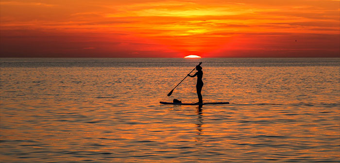 erlebnisgeschenk stand up paddling