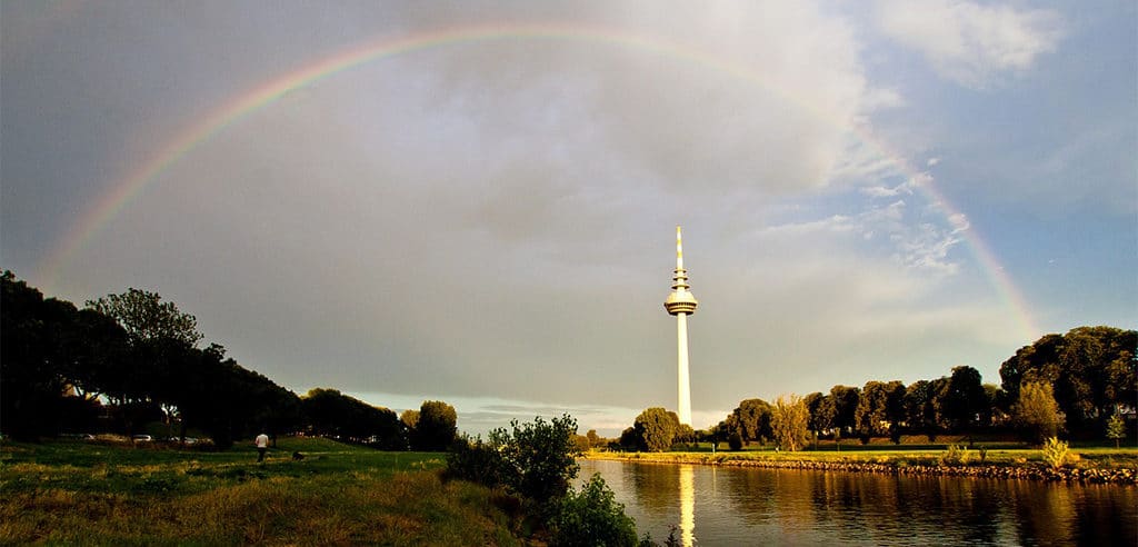 Fernsehturm Mannheim - toller Ausblick, auch bei Regen