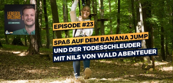 Spaß auf dem Banana Jump und der Todesschleuder mit Nils von Wald Abenteuer 27