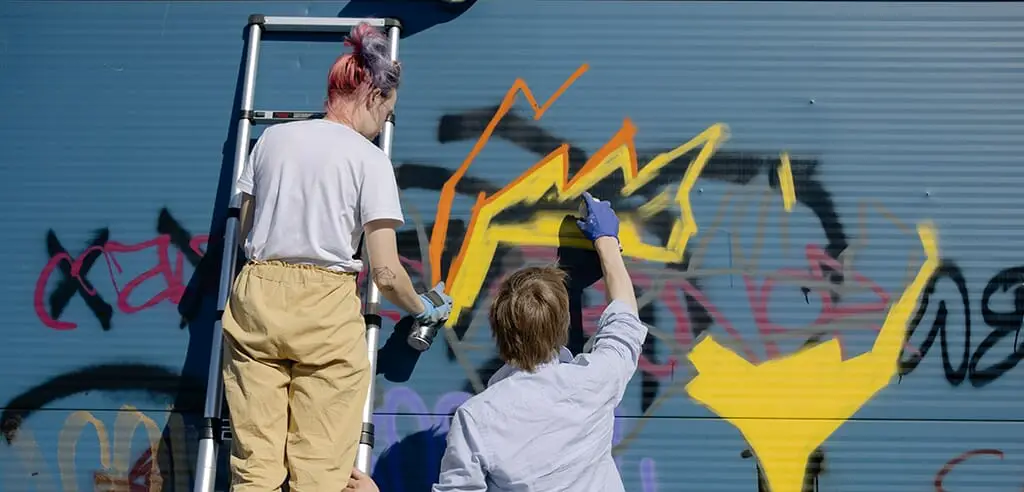 kreativer Graffiti-Workshop fuer Gruppen in Berlin
