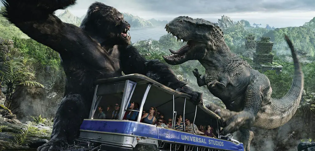 King Kong, T-Rex, die Simpsons und weitere Charaktere bestaunen in den Universal Studios Hollywood