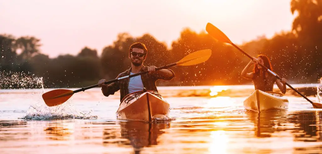 Kayakfahren auf der Wuemme, Tagesausflug und Freizeitaktivitaet in Bremen