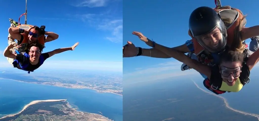Fallschirmsprung mit Ocean Drop in Frankreich