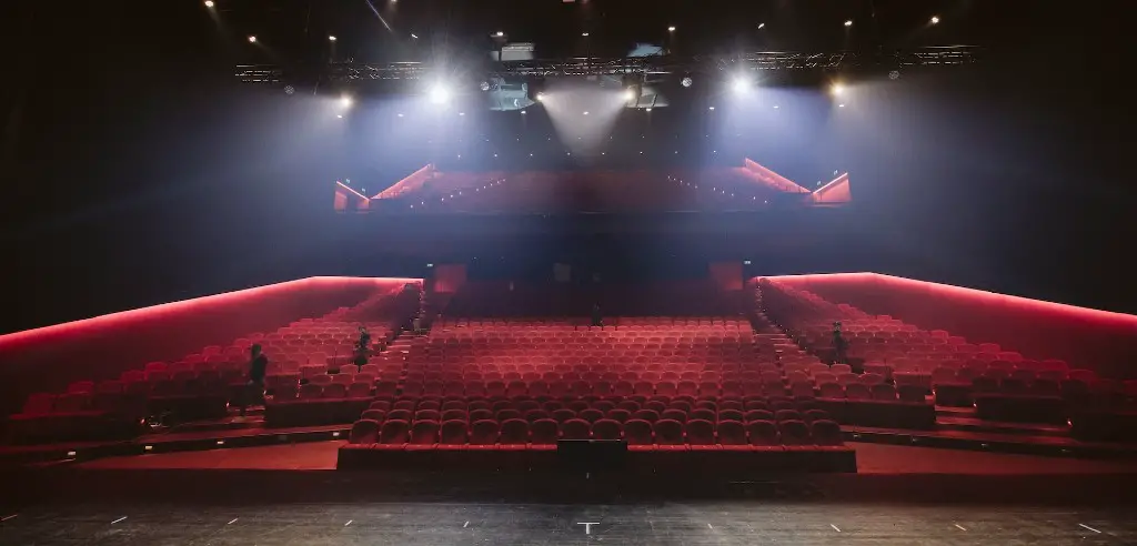 Schauspielhaus in Frankfurt bei Regen besuchen
