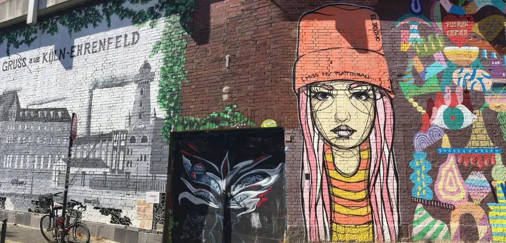 Murals und andere Streetart Kunstwerke in Ehrenfeld besichtigen