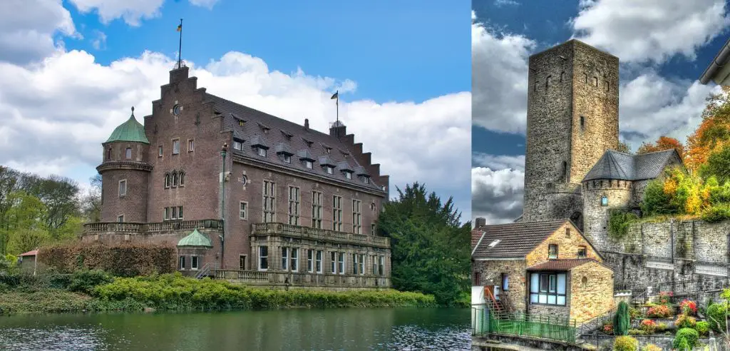 Wasserschloss Wittringen und Burg Blankenstein im Ruhrgebiet