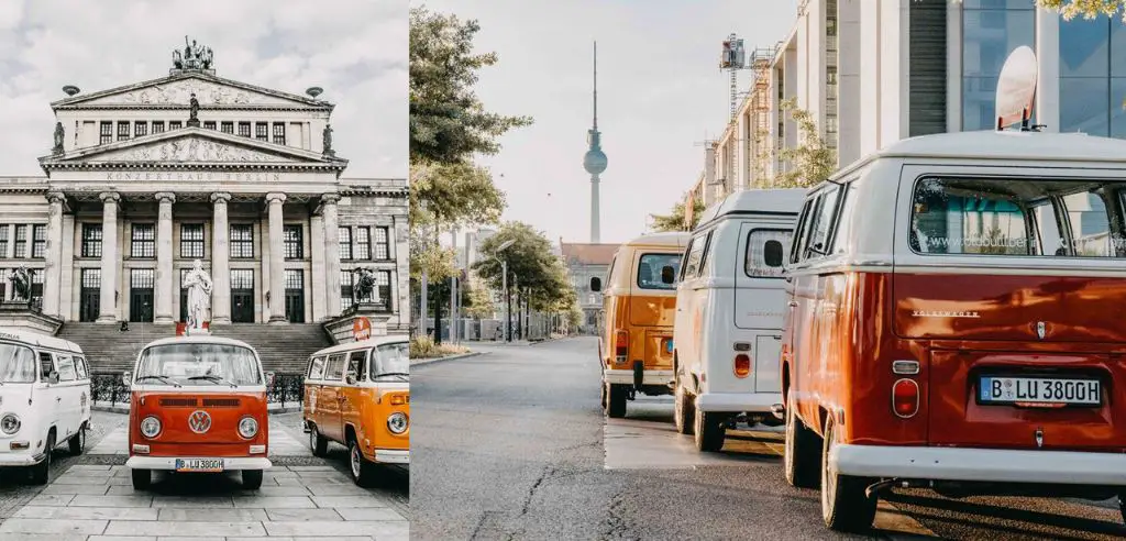 coole Sommerfest Ideen in Berlin mit Vintage VW Bussen