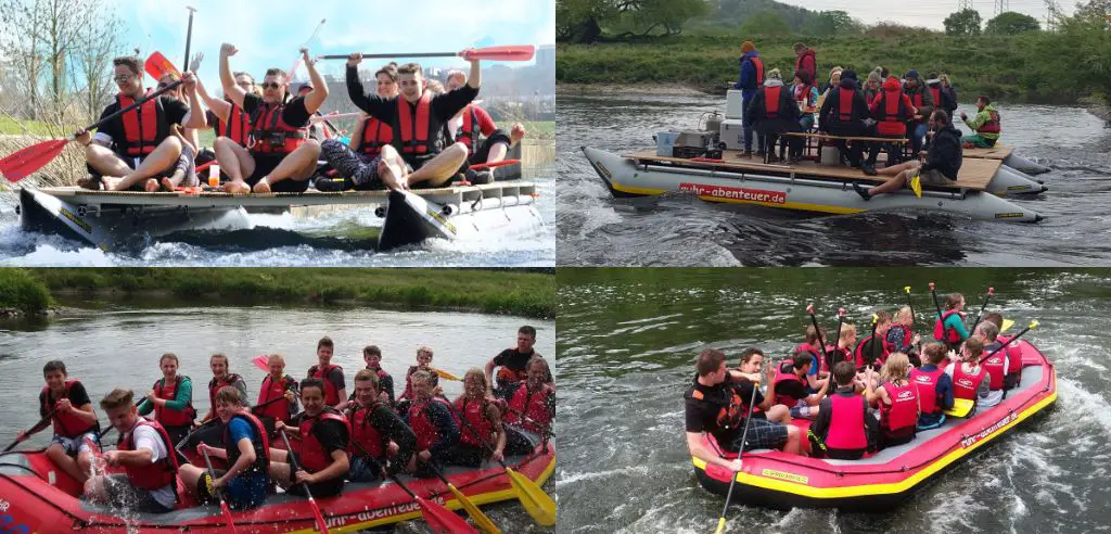 Rafting auf der Ruhr Teambuilding Idee im Ruhrgebiet